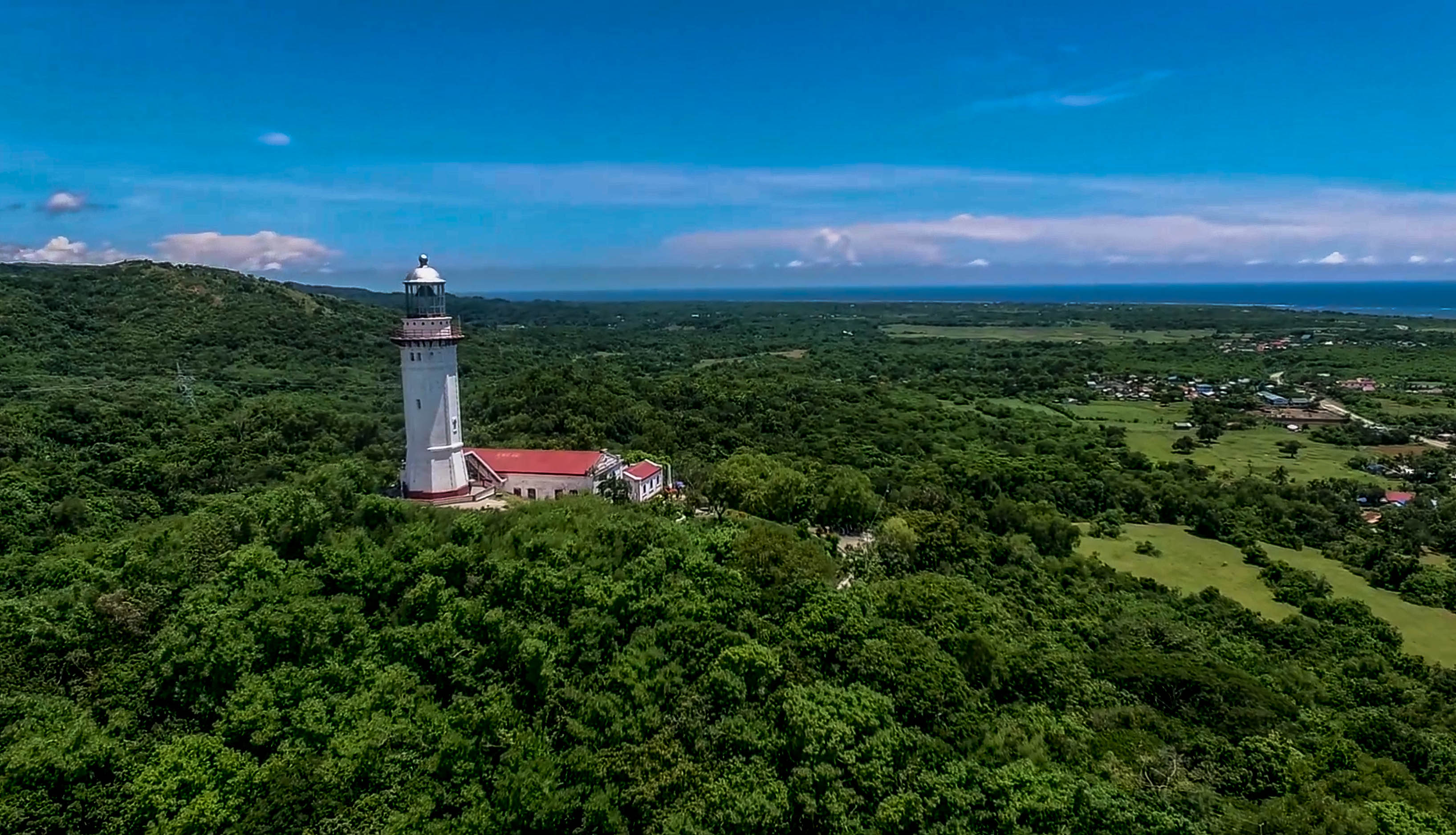 Cape bojeador lighthouse in burgos ilocos norte philippines